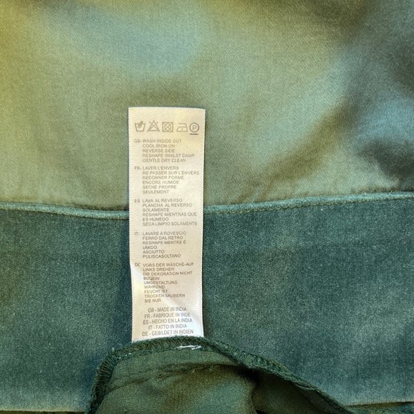 Uttam Boutique Embroidered Cotton dress, Green, Sz UK M - Picture 13 of 15